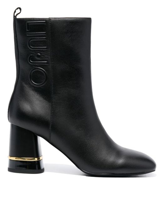 Liu •Jo 80mm leather ankle-boots