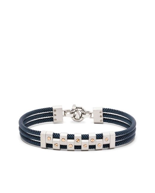 Barakà diamond-detail layered bracelet