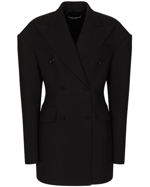 Dolce & Gabbana drop-shoulder double-breasted coat