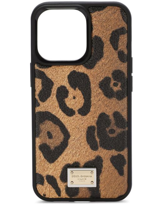 Dolce & Gabbana leopard-print iPhone 13 case