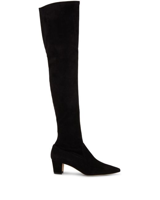 Manolo Blahnik knee-length pointed boots