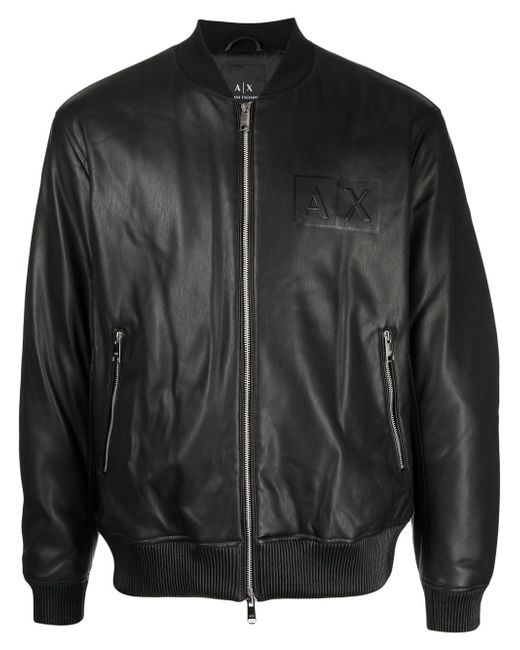 Armani Exchange zipped bomber jacket