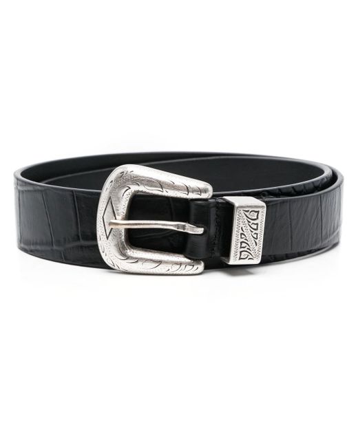 Lardini leather snakeskin belt