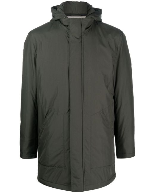 Corneliani zip-fasten hooded coat
