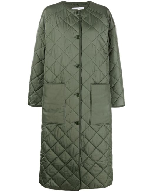 Rodebjer diamond-quilted oversized coat
