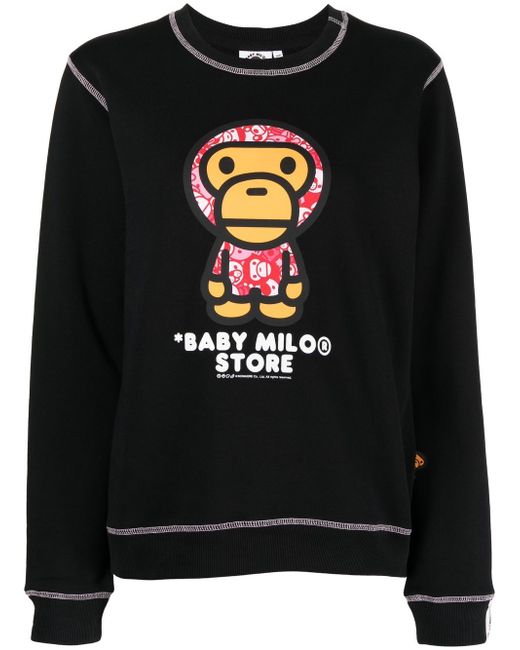 *Baby Milo® Store By *A Bathing Ape® graphic-print sweatshirt