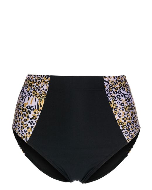 Duskii high-waisted leopard bikini bottoms