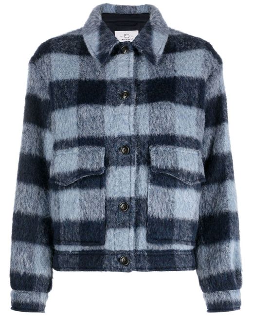 Woolrich fringed-detail button-up jacket