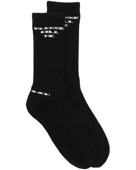 Rick Owens DRKSHDW intarsia-logo socks
