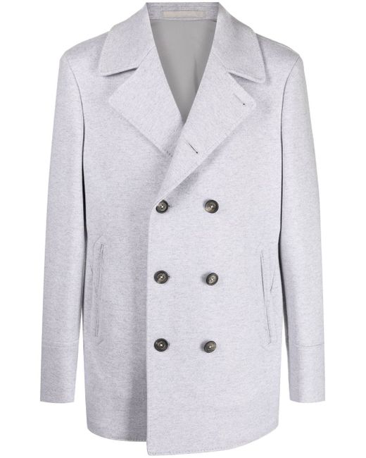 Eleventy double-breasted wool-cashmere coat