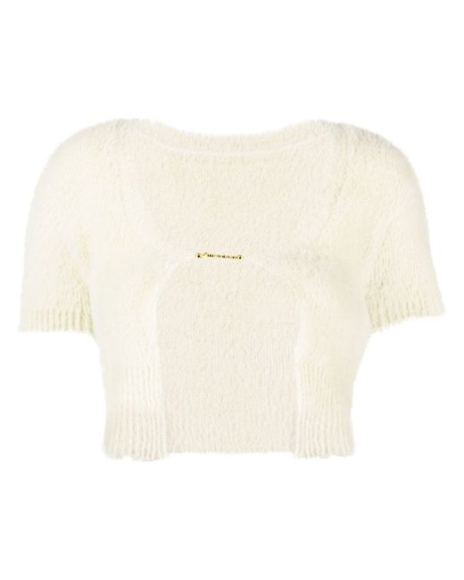 Jacquemus cropped knitted cardigan