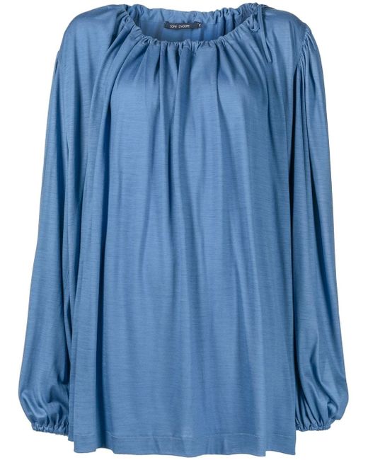 Sofie D'hoore gathered-neckline knitted top