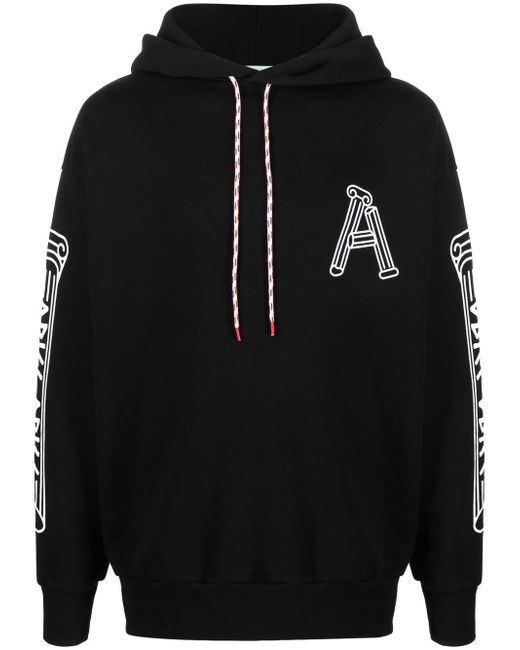 Aries logo print hoodie
