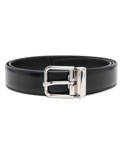 Dolce & Gabbana square-buckle leather belt