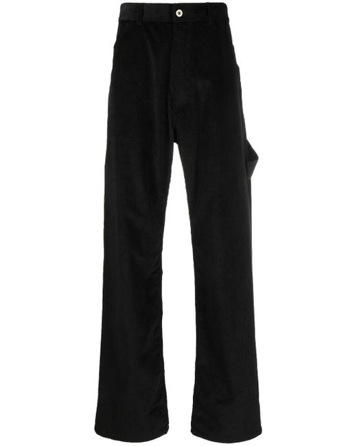 Moncler logo-patch cotton-corduroy trousers