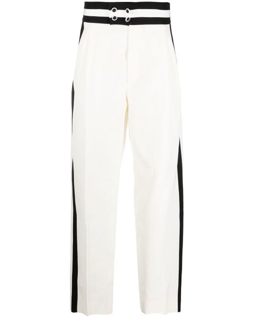 Casablanca stripe-detailed wide leg trousers