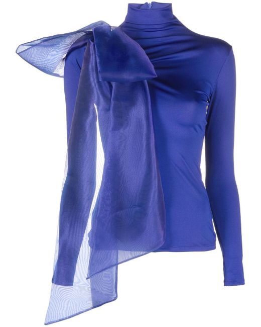 Atu Body Couture bow-detail turtle neck top