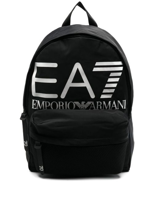 Ea7 logo-print backpack