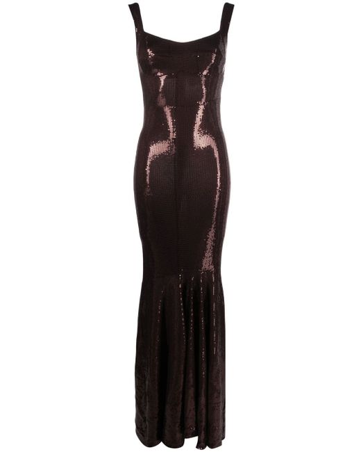 Atu Body Couture sequin-embellished evening gown