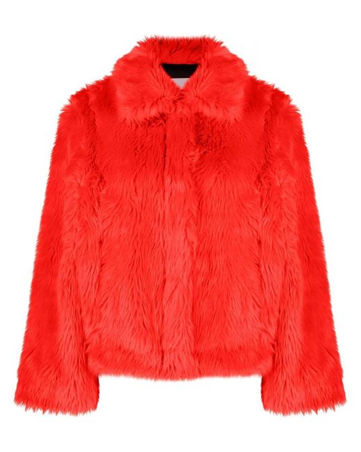 Msgm faux-fur jacket