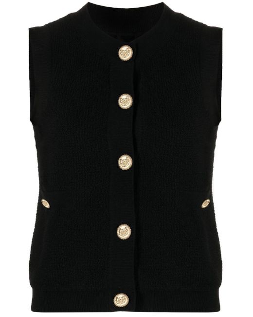 Max & Moi Curly sleeveless cashmere vest