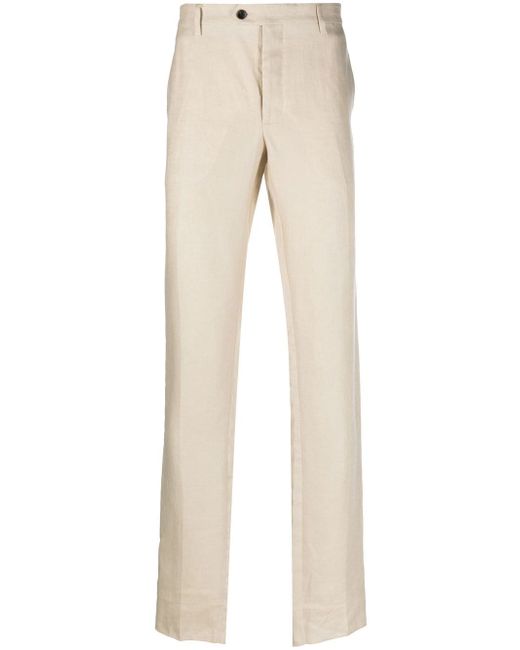 Billionaire linen tailored trousers