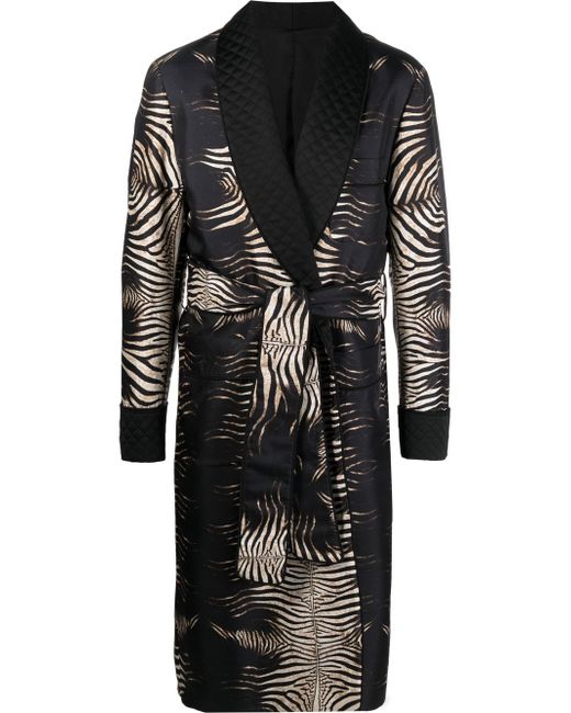 Roberto Cavalli zebra print robe