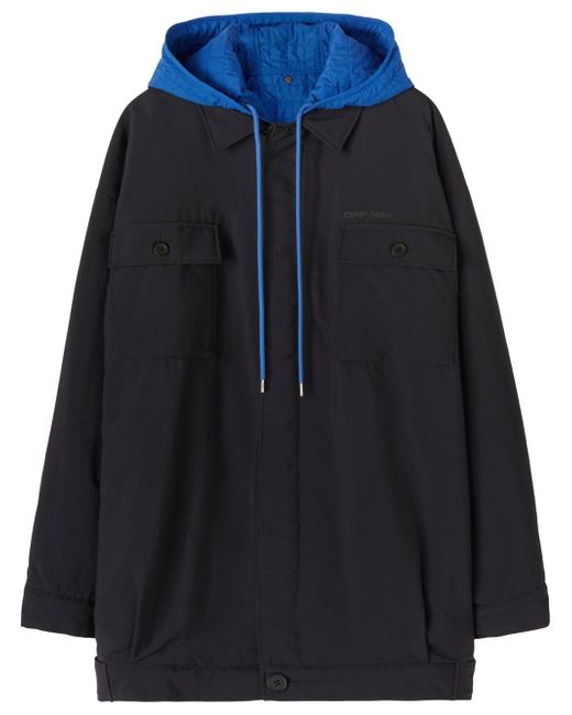 Off-White colour-block hooded jacket