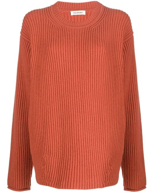 There Was One drop-shoulder ribbed jumper