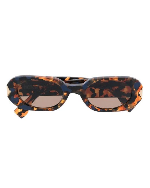 Marcelo Burlon County Of Milan Nire tortoiseshell-effect round frame sunglasses
