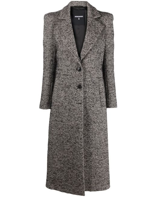 Patrizia Pepe fitted single-breasted button coat