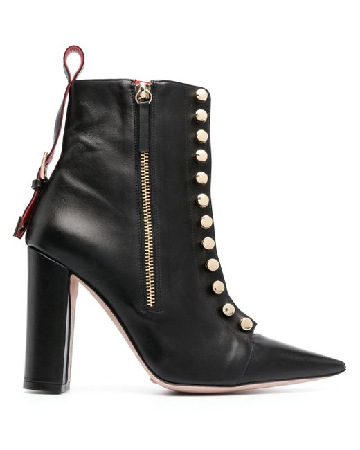 Hardot buckle-detail leather ankle boots