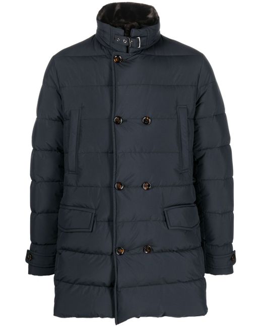 Moorer double-breasted padded coat