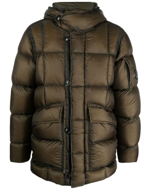 CP Company lens-detail hooded padded jacket