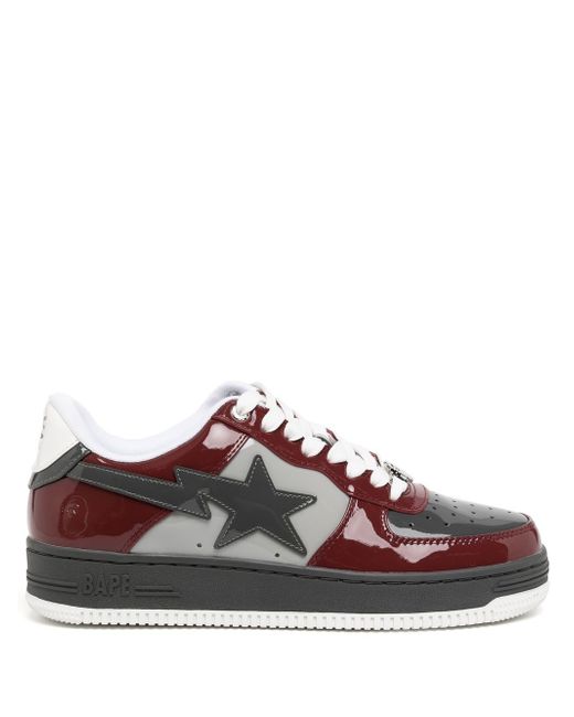 A Bathing Ape high-shine low-top sneakers