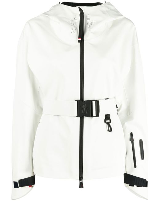 Moncler Grenoble zip-fastening hooded jacket