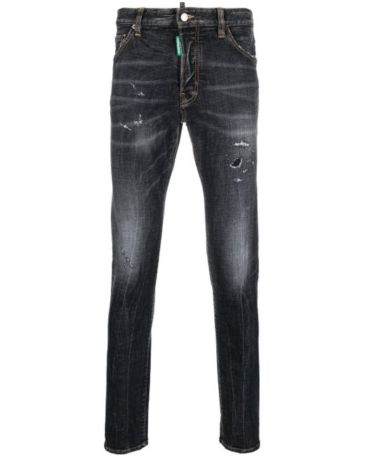 Dsquared2 distressed skinny-cut jeans