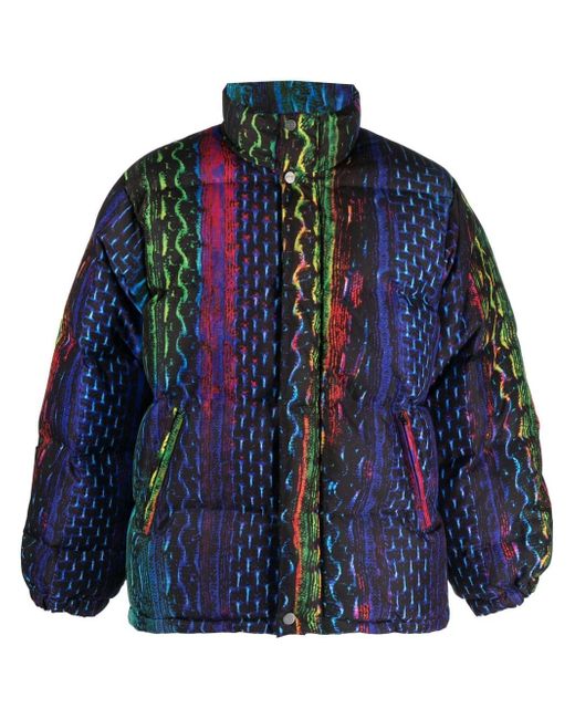 Agr snake-print padded jacket