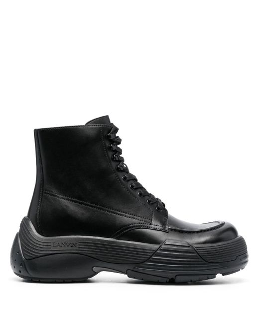 Lanvin chunky lace-up boots