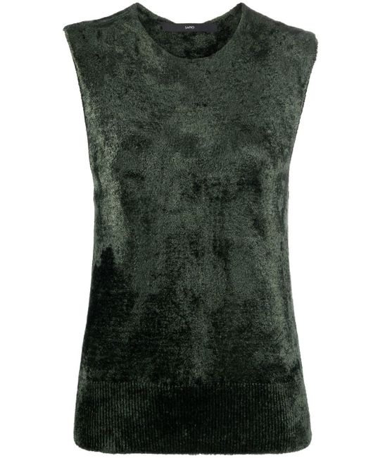 Sapio textured sleeveless vest