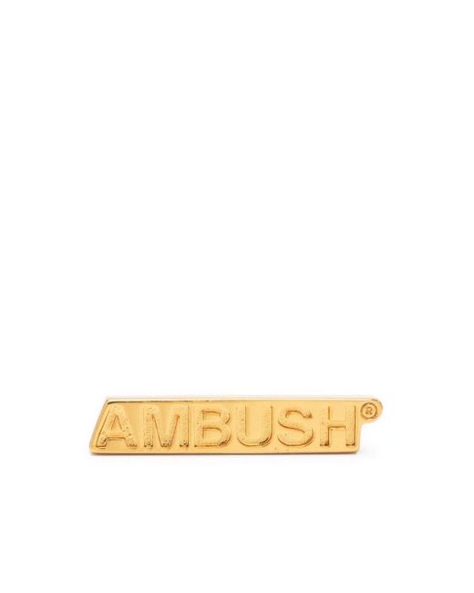 Ambush logo plaque earring