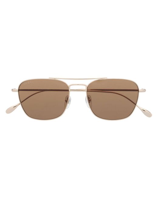 Gucci square pilot-frame sunglasses