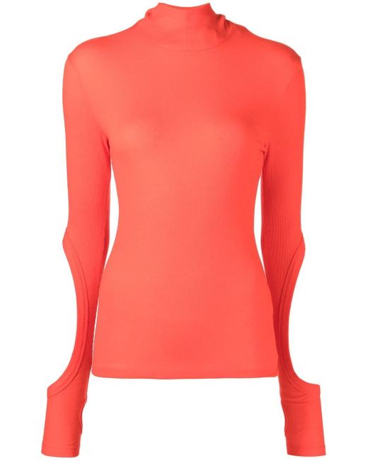 Dion Lee cut-out detail hooded top