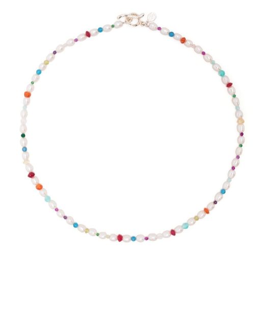 Dower And Hall Carnival beaded pearl necklace