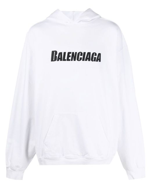 Balenciaga Destroyed logo-print hoodie