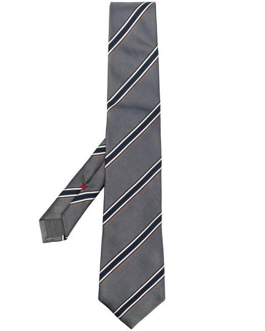 Brunello Cucinelli stripe-print satin tie