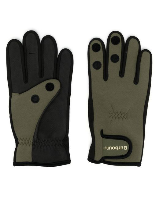 Barbour logo-thumb grippy gloves