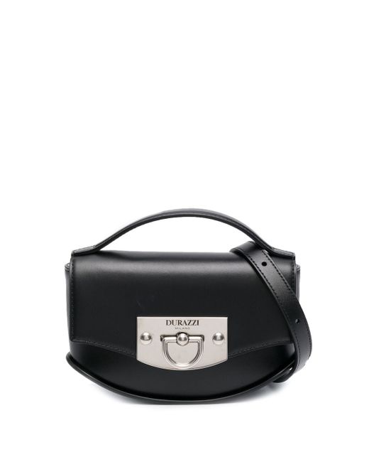 Durazzi Milano flip-lock leather shoulder bag