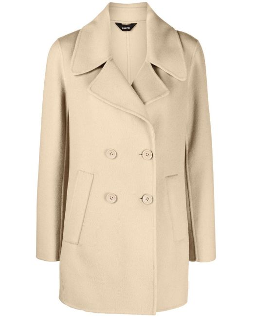 Paltò notched-lapel double-breasted coat