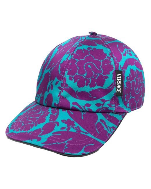 Versace all-over floral-print cap